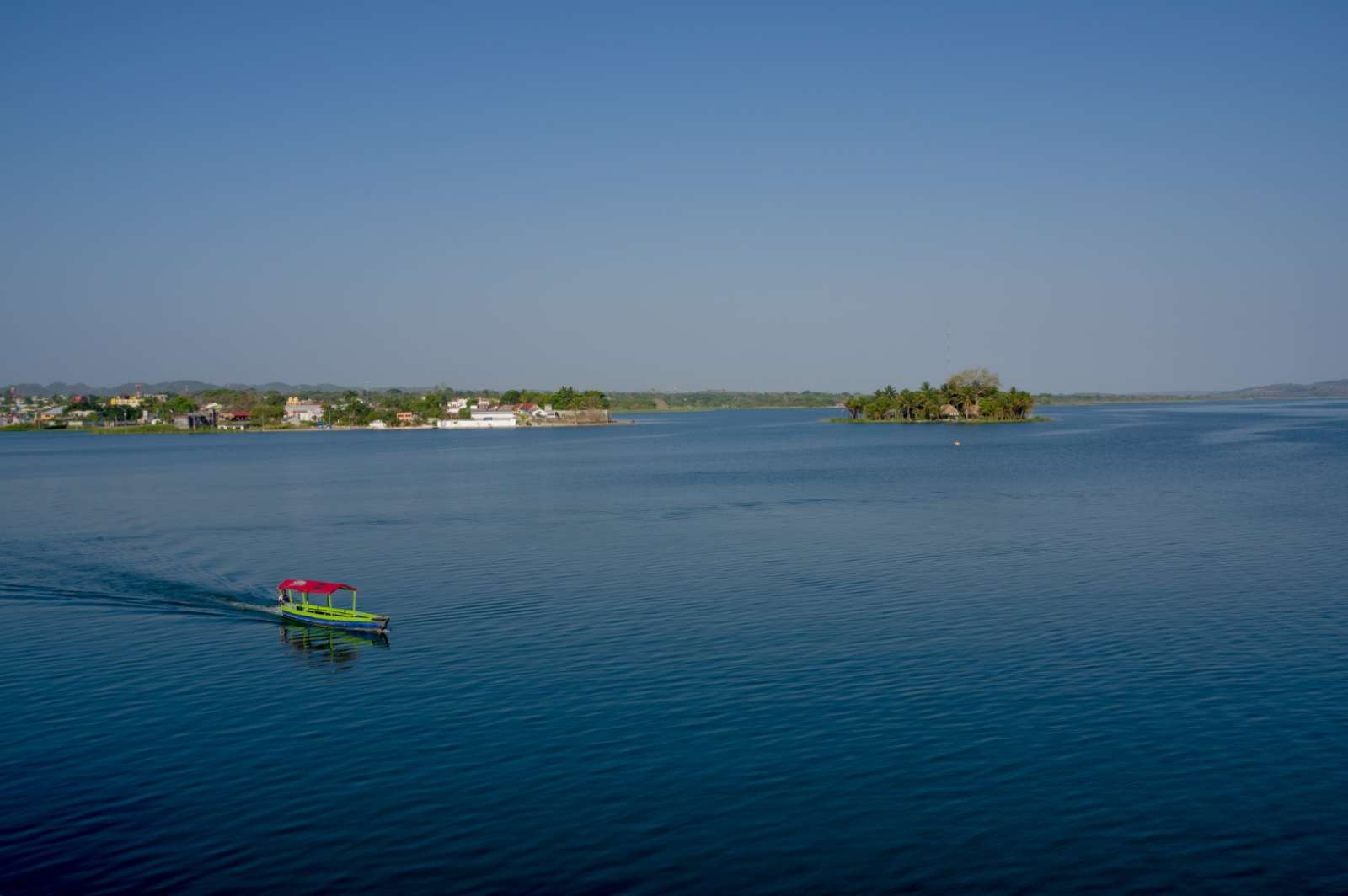 Boat on Lake Peten