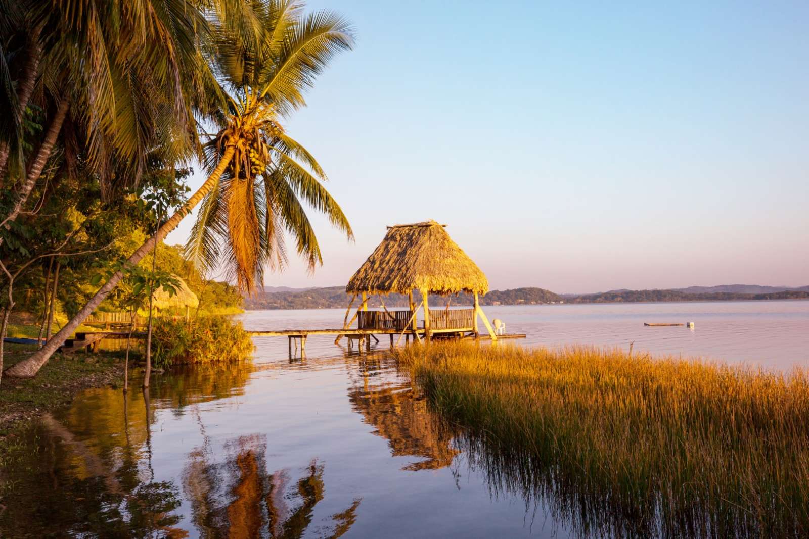 Sunrise on Lake Peten, Guatemala