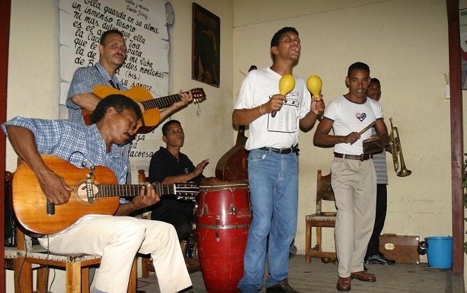 A band in Baracoa, Cuba