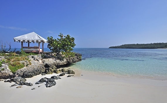 A beach at Guardalavaca in eastern Cuba