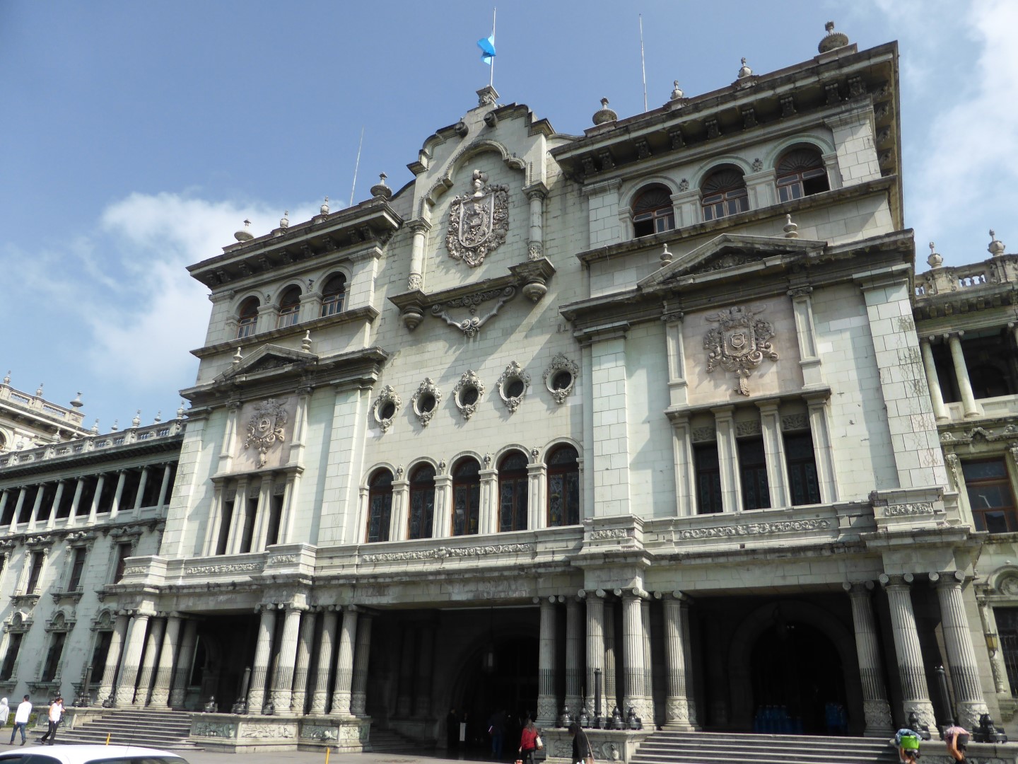 A courtyard in Guatemala City