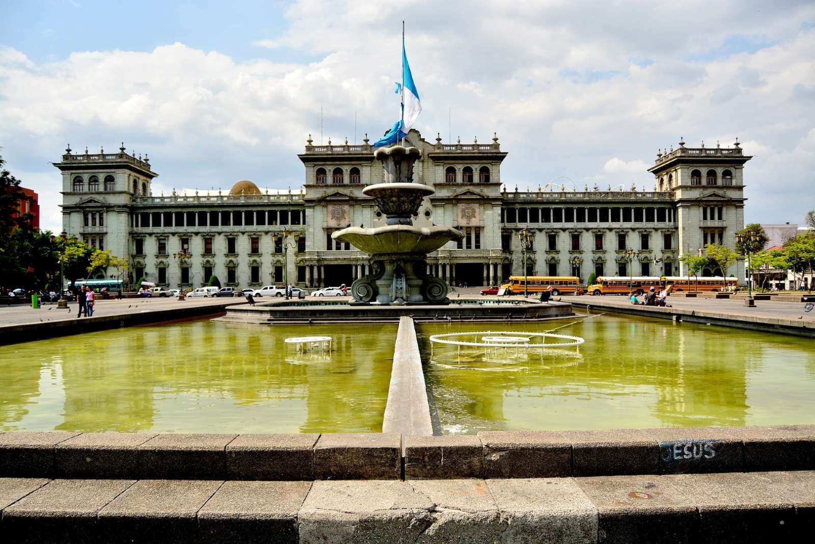 Guatemala City Main Square Fountain