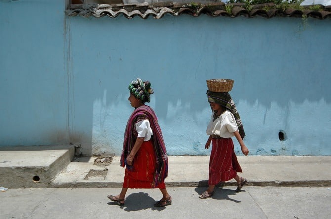 Tribal women in the Guatemalan Highlands