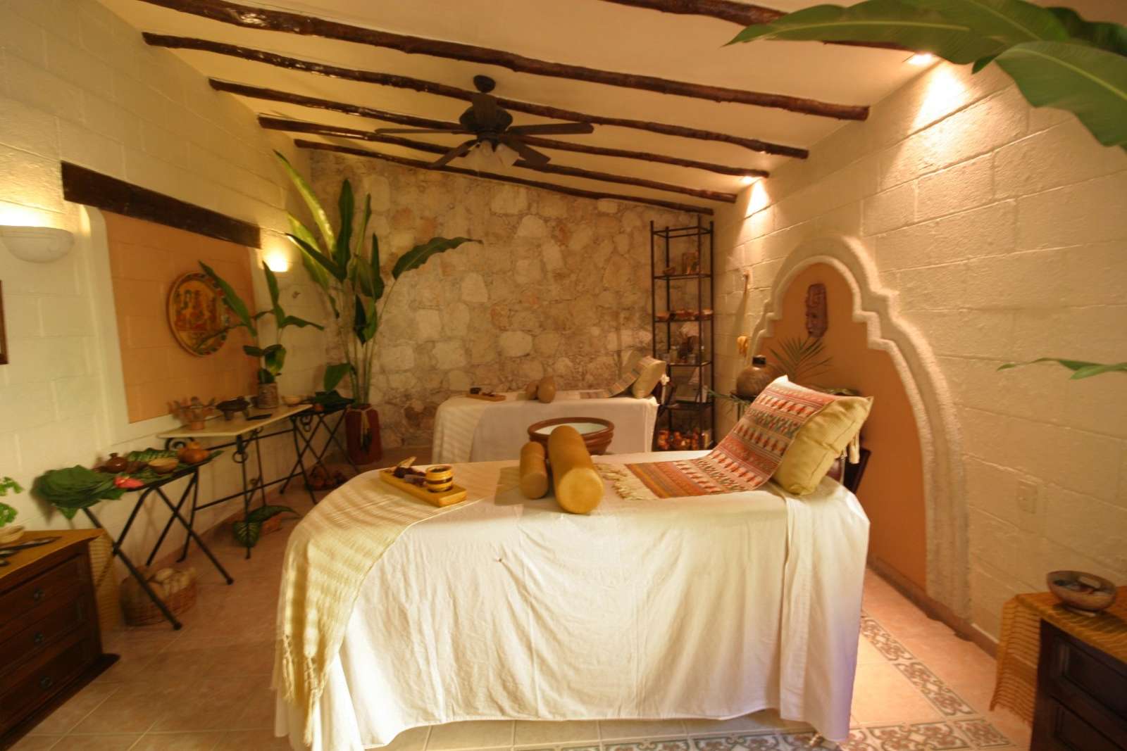 Treatment room at Hacienda Chichen Itza