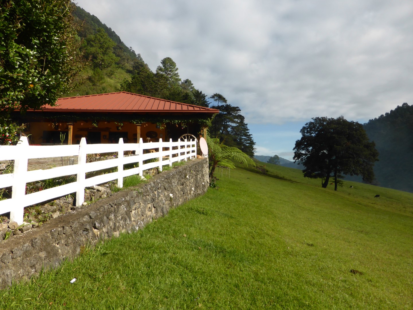 Fence at Hacienda Mil Amores in Ixil Triangle, Guatemala