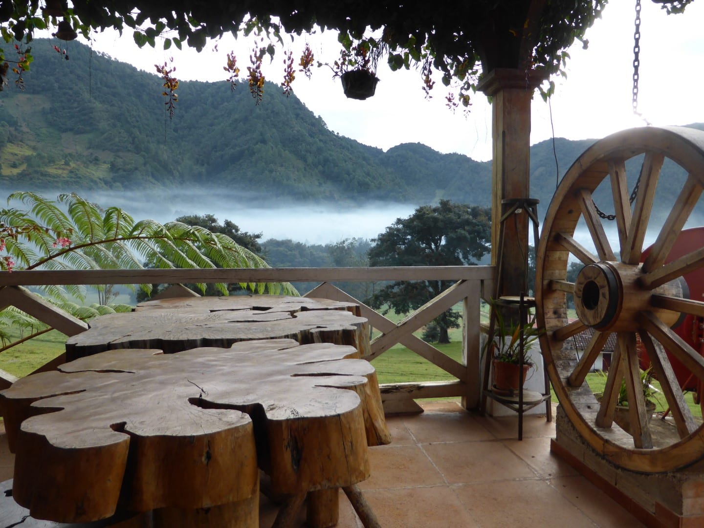 Low cloud at Hacienda Mil Amores in Ixil Triangle, Guatemala