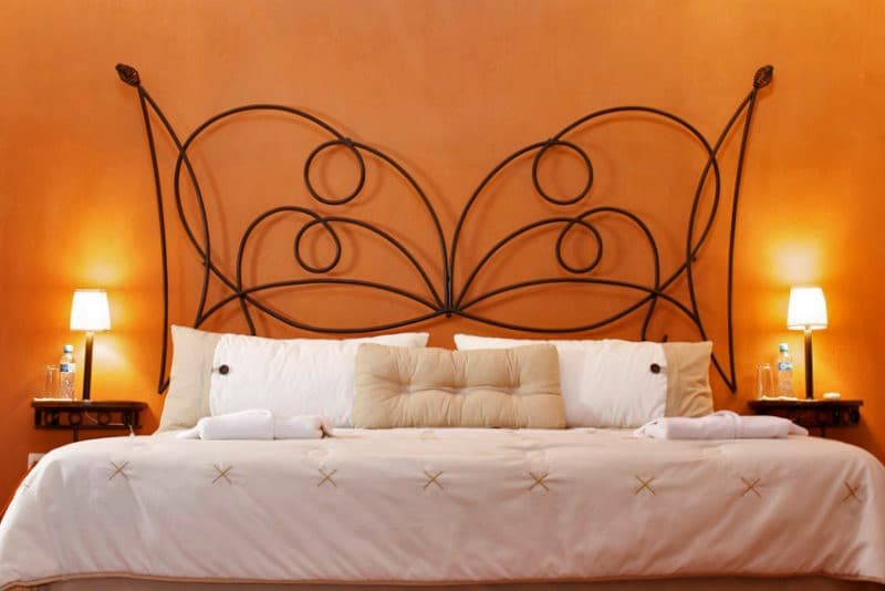 Double bed at Hacienda Santa Cruz