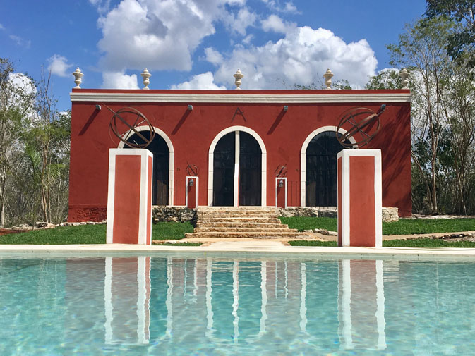 Swimming pool at Hacienda Ticum near Izamal