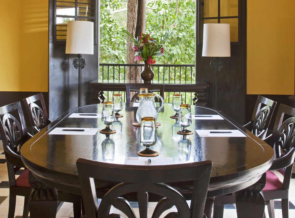 Table at Hacienda Uayamon Campeche