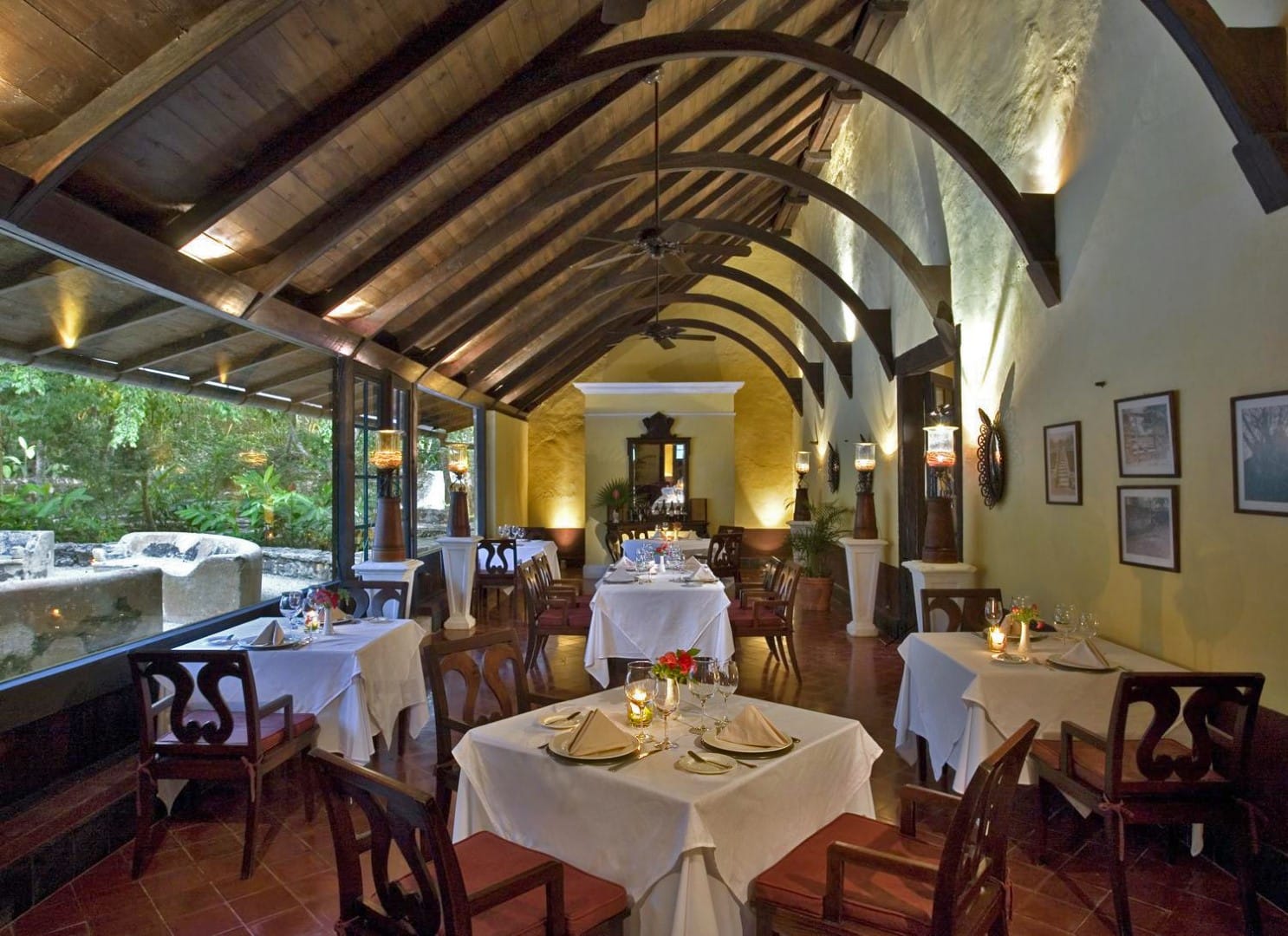 Restaurant at Hacienda Uayamon Campeche