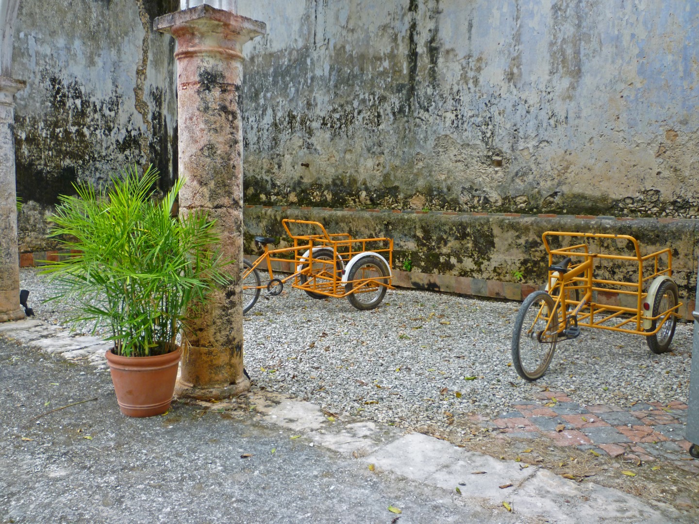 Trikes at Hacienda Uayamon Campeche