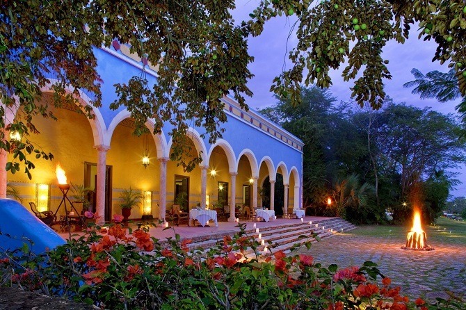 Typical hacienda in the Yucatan Peninsula