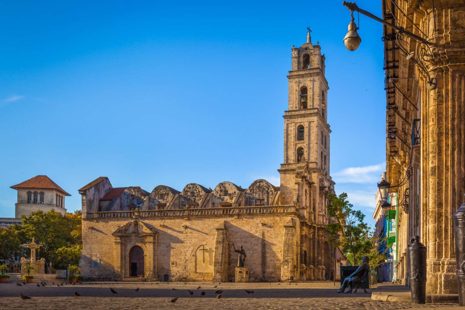 Basilica and Monastery Of San Francisco in Old HavanaDe Asis (or Saint Francis Of Assisi) In San Francisco Square, Old Havana, Cuba