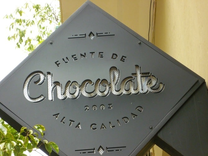 The chocolate shop in Old Havana