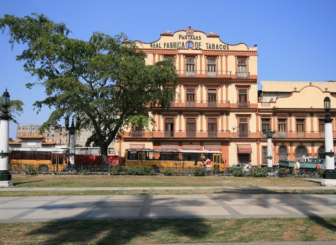 The Partagas Cigar factory in Old Havana