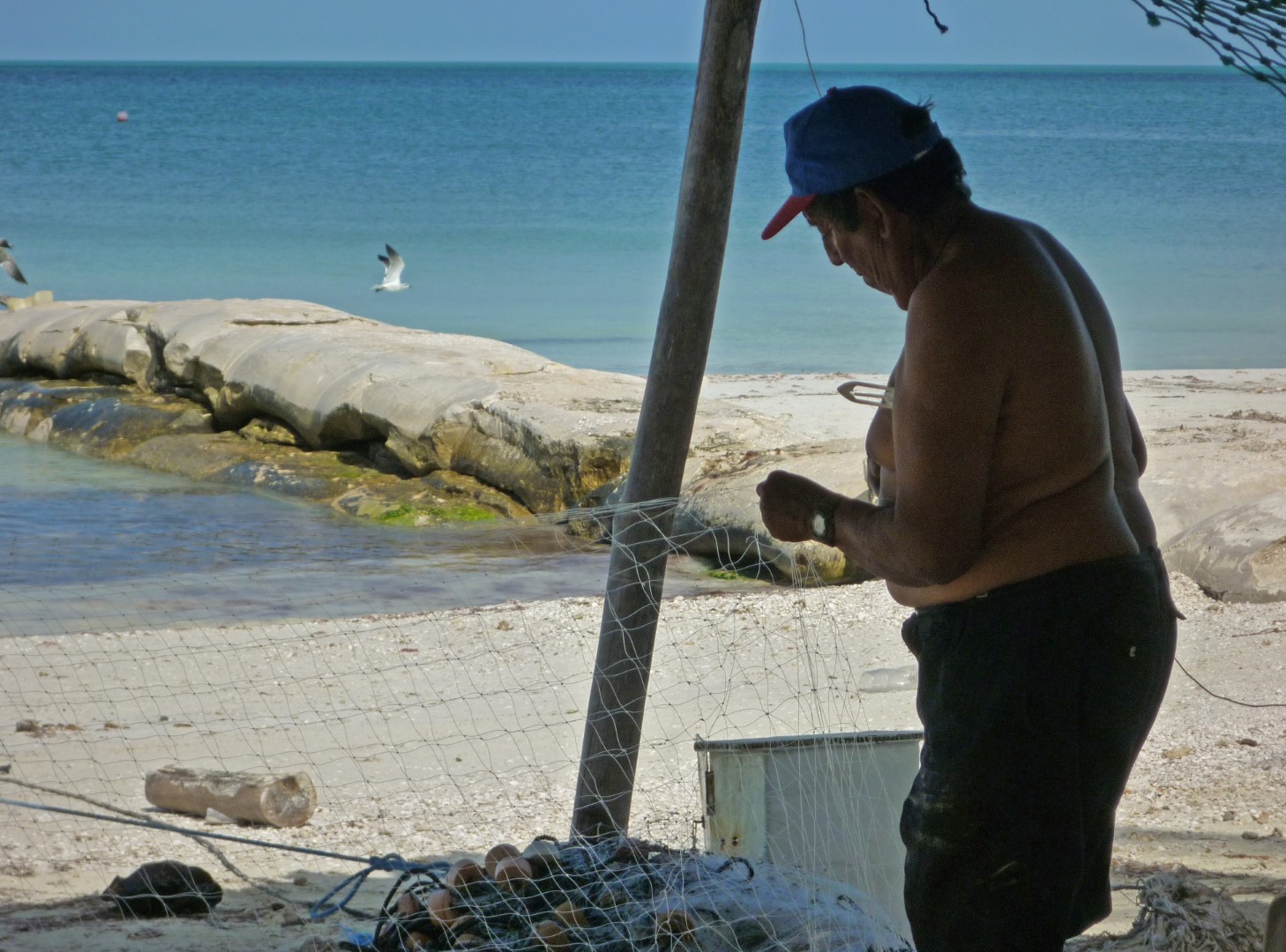 Fisherman at Holbox, Mexico