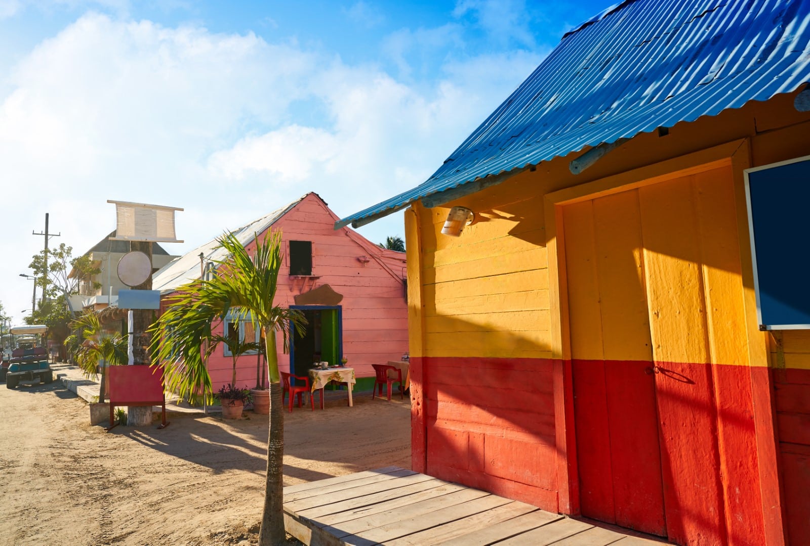 Street scene in Holbox, Mexico