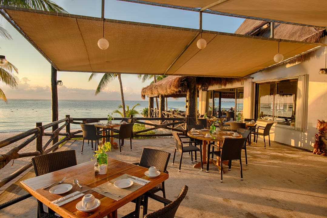 Seaview restaurant at Hotel Akumal Caribe