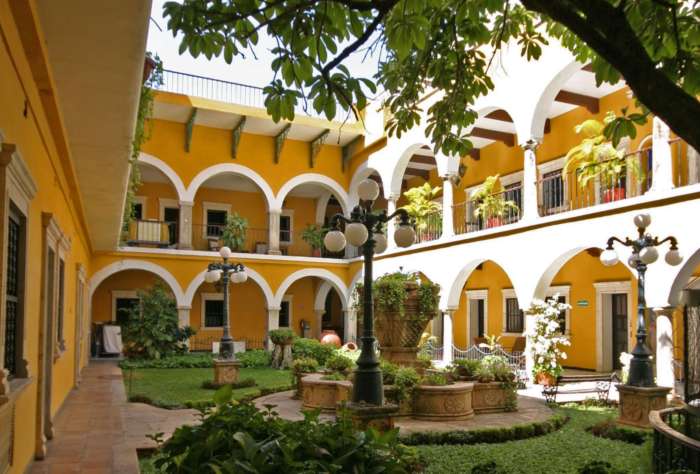 Courtyard at Hotel Caribe Merida