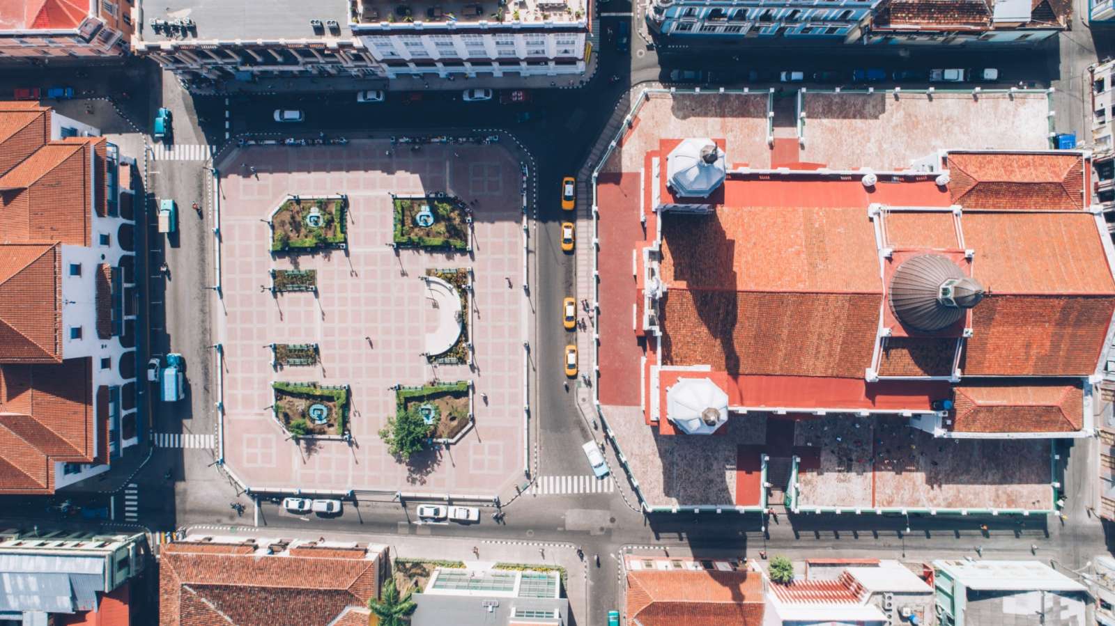 Aerial view above Iberostar Casa Granda