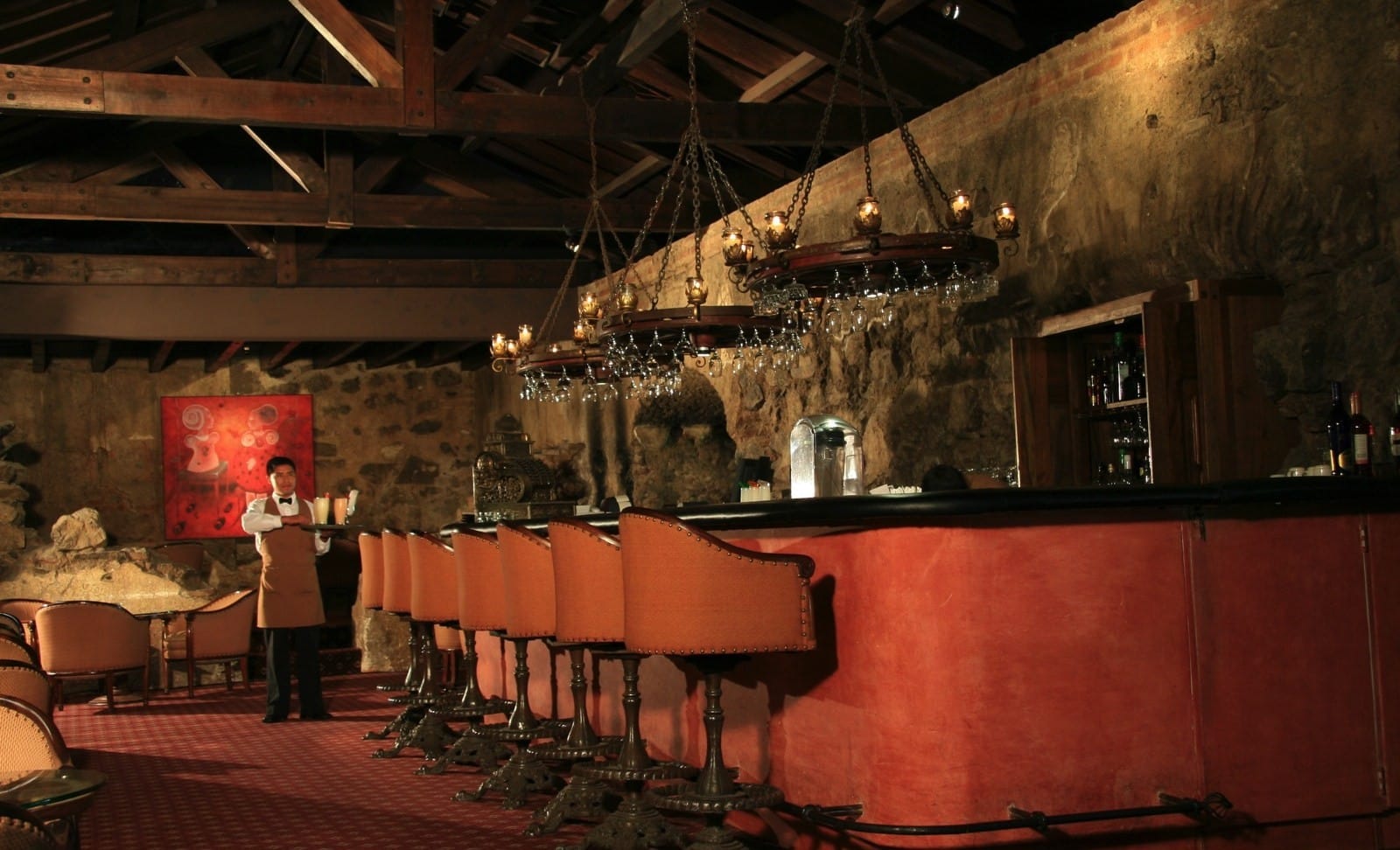 Bar at Hotel Casa Santo Domingo in Antigua