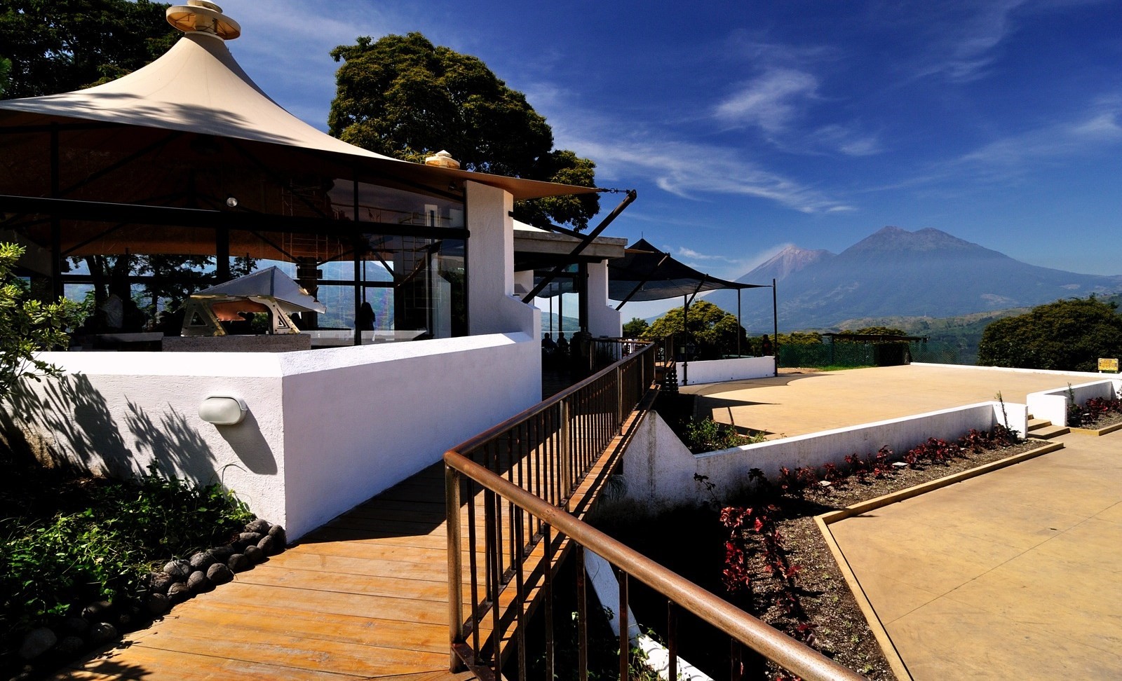 Rooftop terrace at Hotel Casa Santo Domingo in Antigua