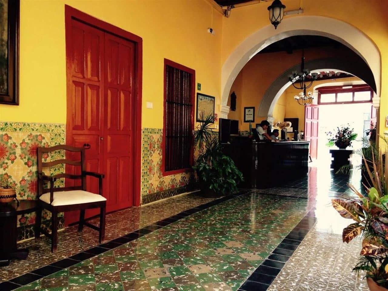 Hotel Castelmar Campeche Mexico Reception at Hotel Castelmar Campeche