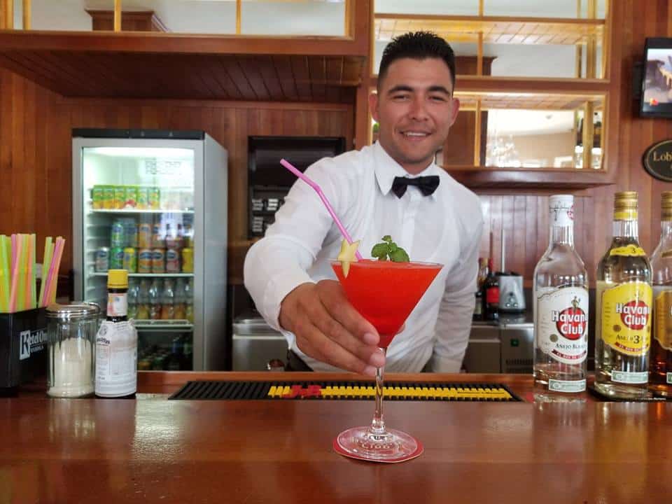 Barman at Hotel Central in Vinales, Cuba