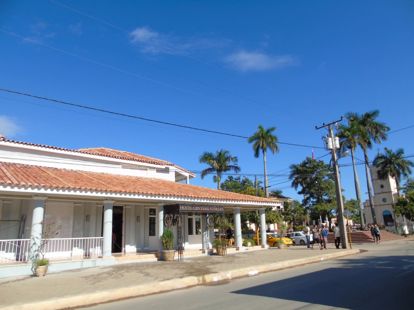 Exterior of Hotel Central in Vinales, Cuba