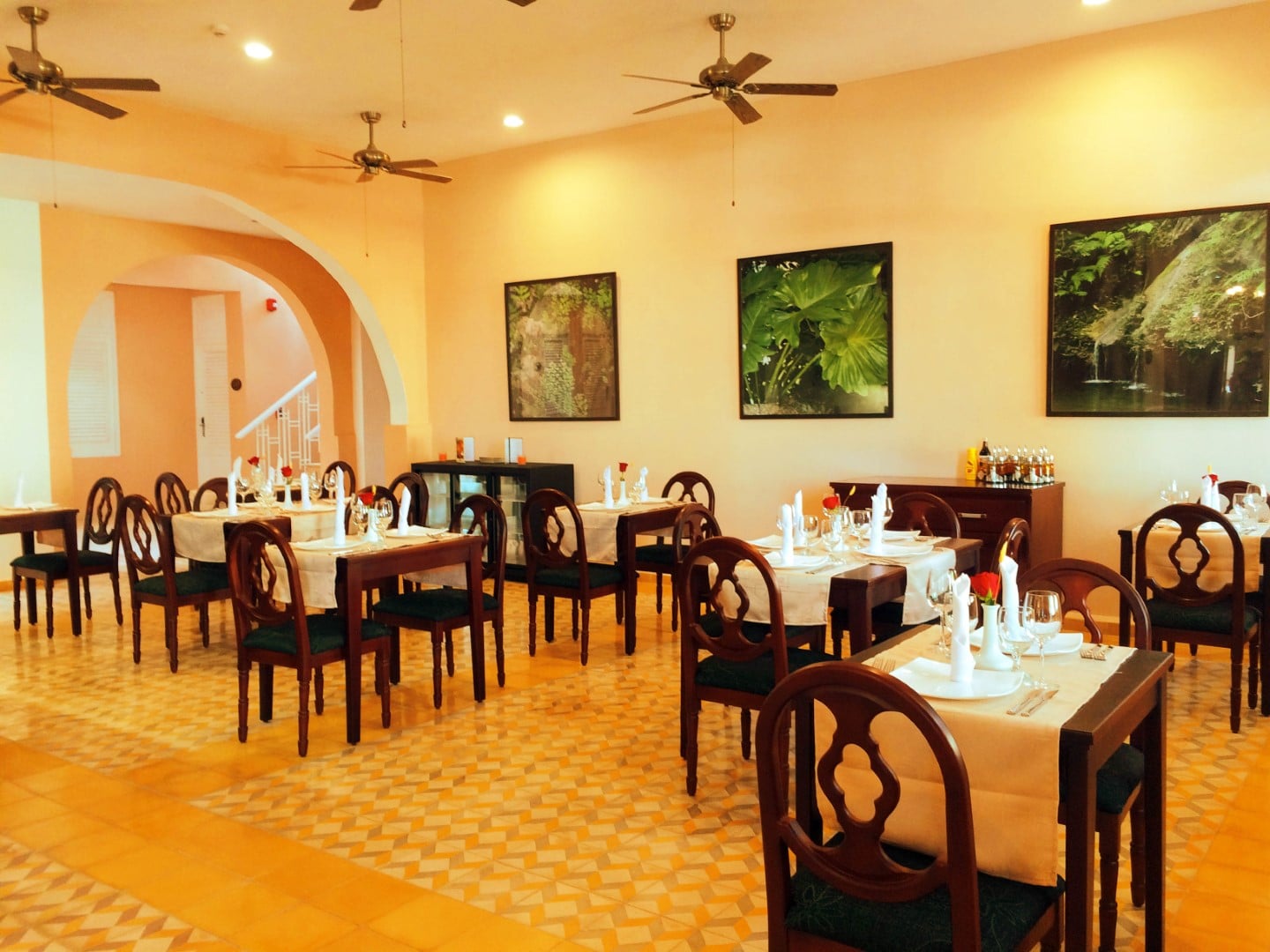 Restaurant at Hotel Central in Vinales, Cuba