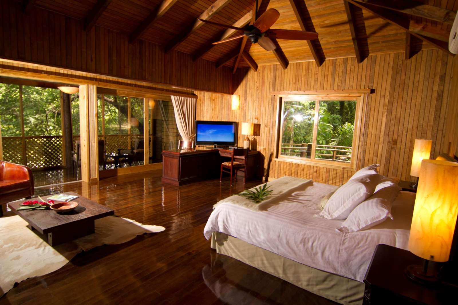 Bedroom at Hotel Las Lagunas, Guatemala