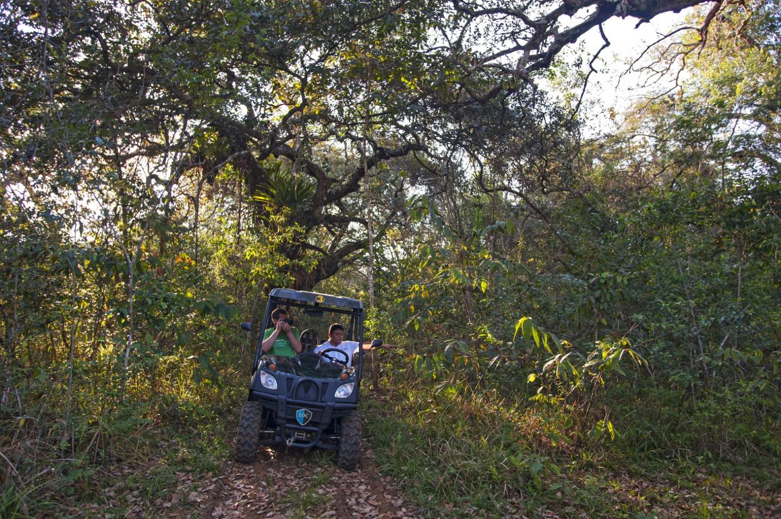 Nature park buggy ride at Hotel Las Lagunas, Guatemala