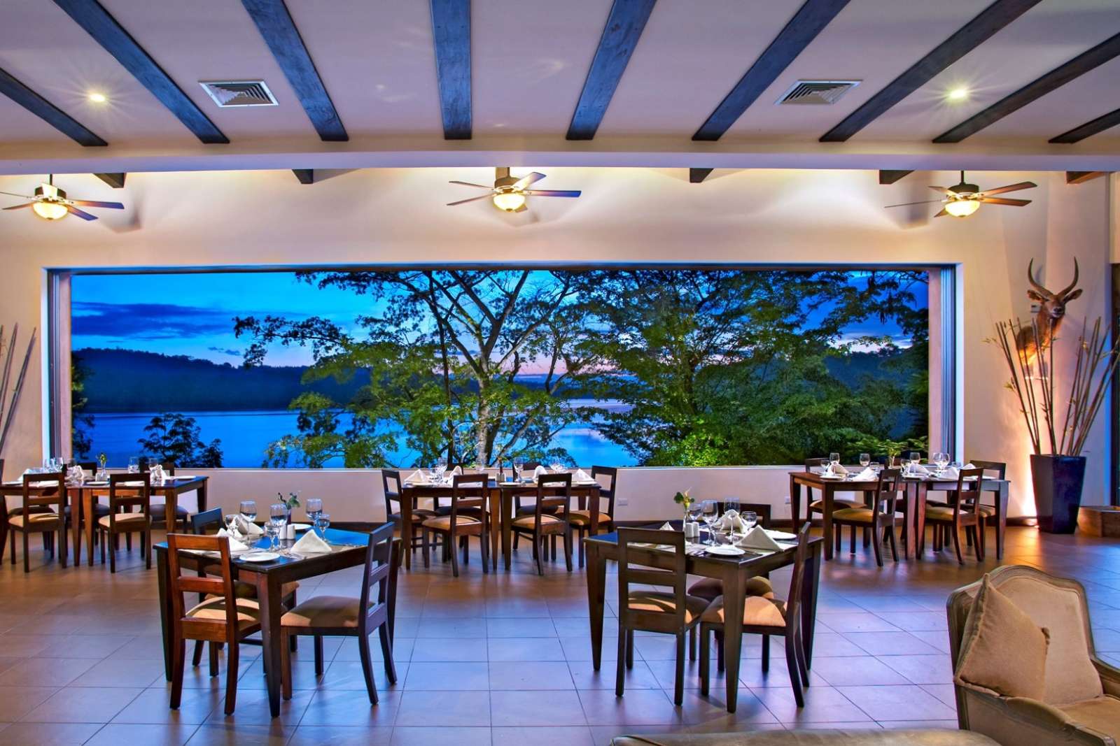 Restaurant at Hotel Las Lagunas, Guatemala