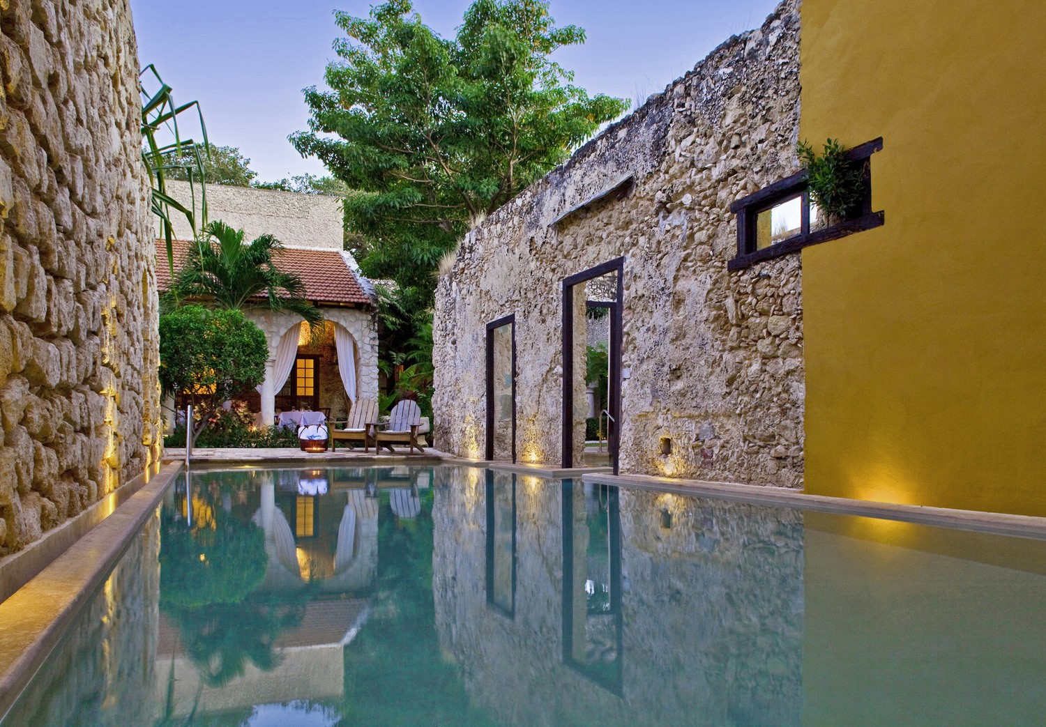 Pool at Hotel Puerta Campeche