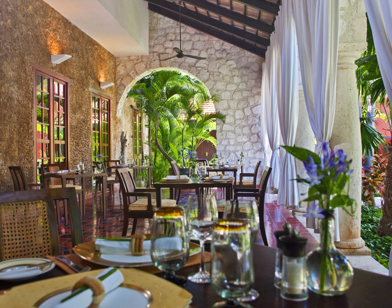 Restaurant at Hotel Puerta Campeche