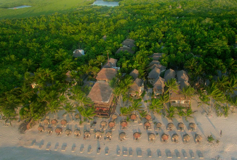 Aerial view of Hotel Rosa Del Viento