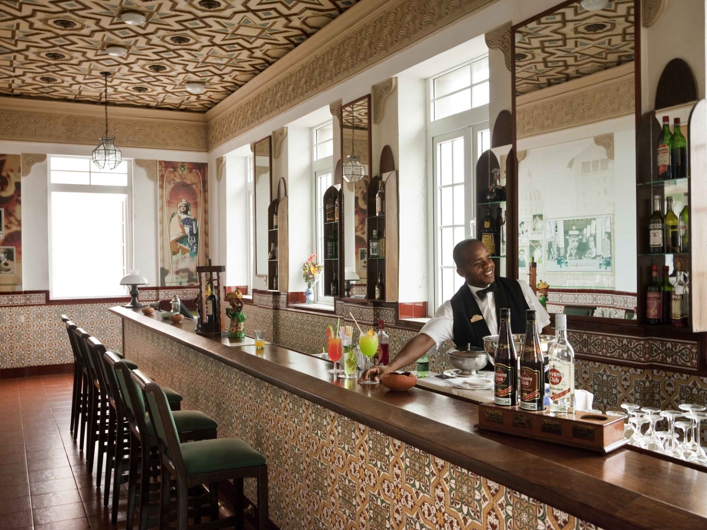 Bar at the Hotel Sevilla in Old Havana, Cuba