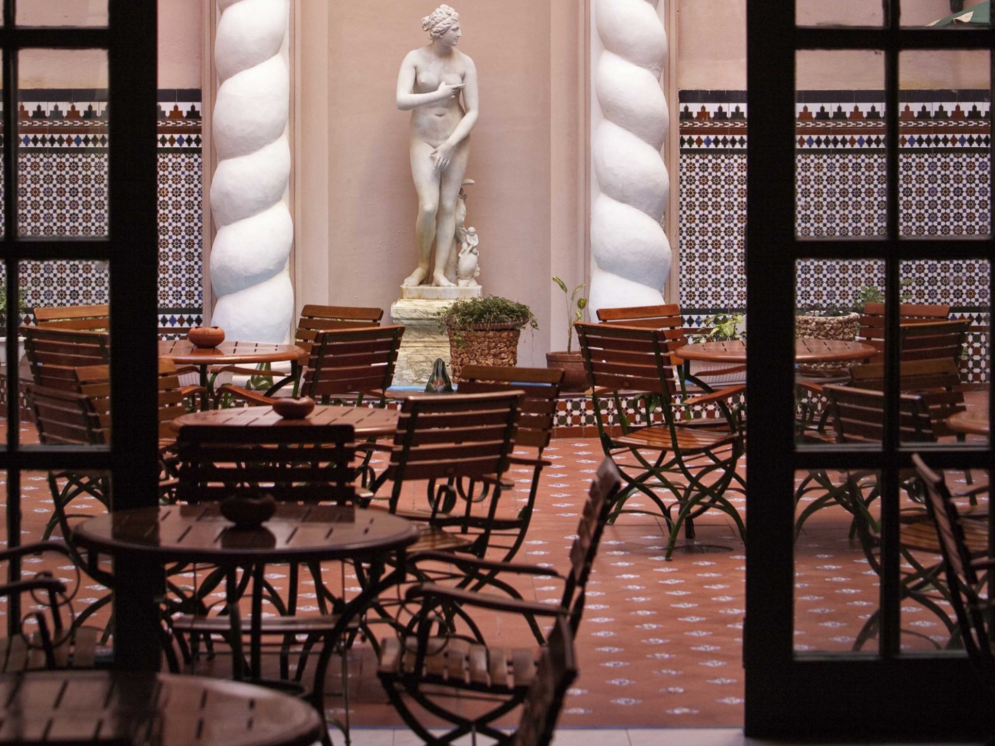 Patio bar at Hotel Sevilla in Havana, Cuba