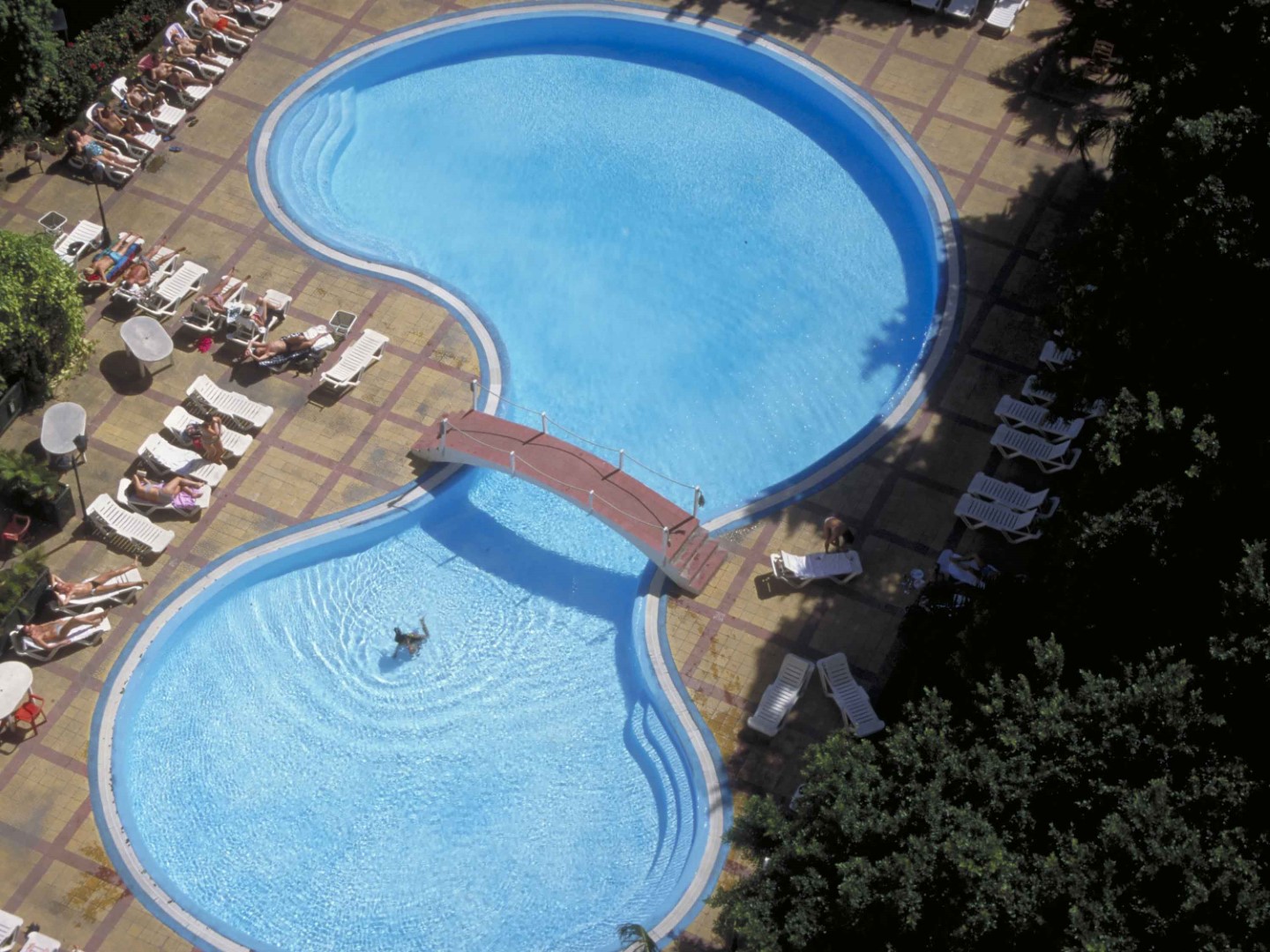 Swimming pool at Hotel Sevilla in Havana, Cuba