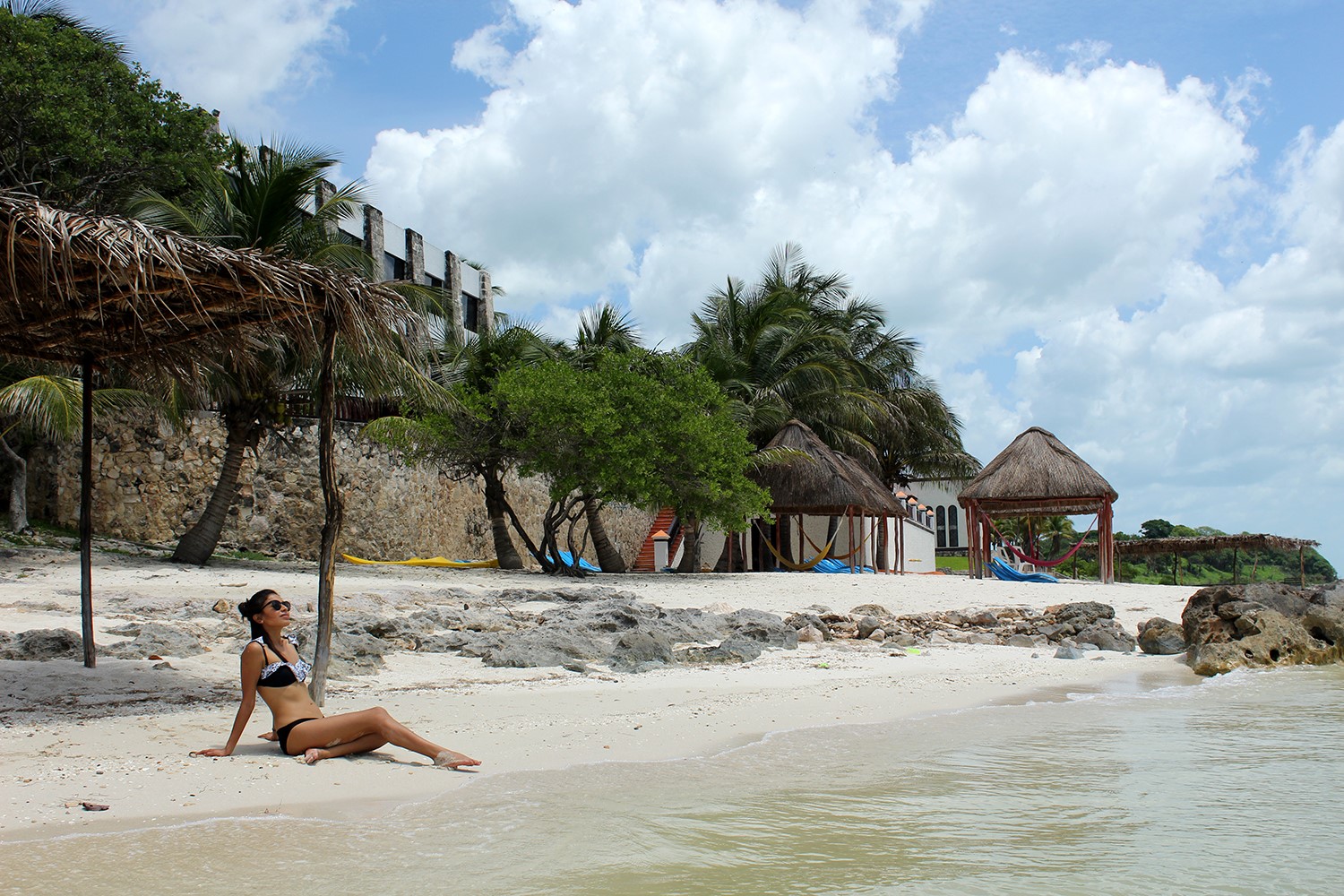 Woman on beach at Hotel Tucan Siho Playa Campeche