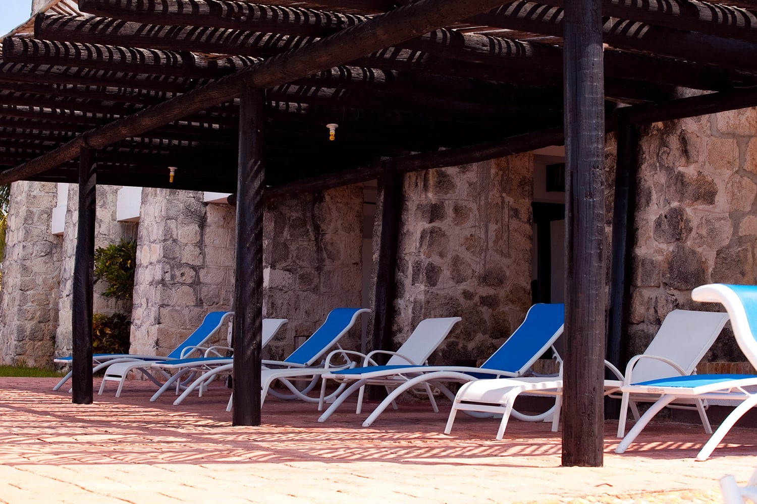 Deckchairs at Hotel Tucan Siho Playa Campeche