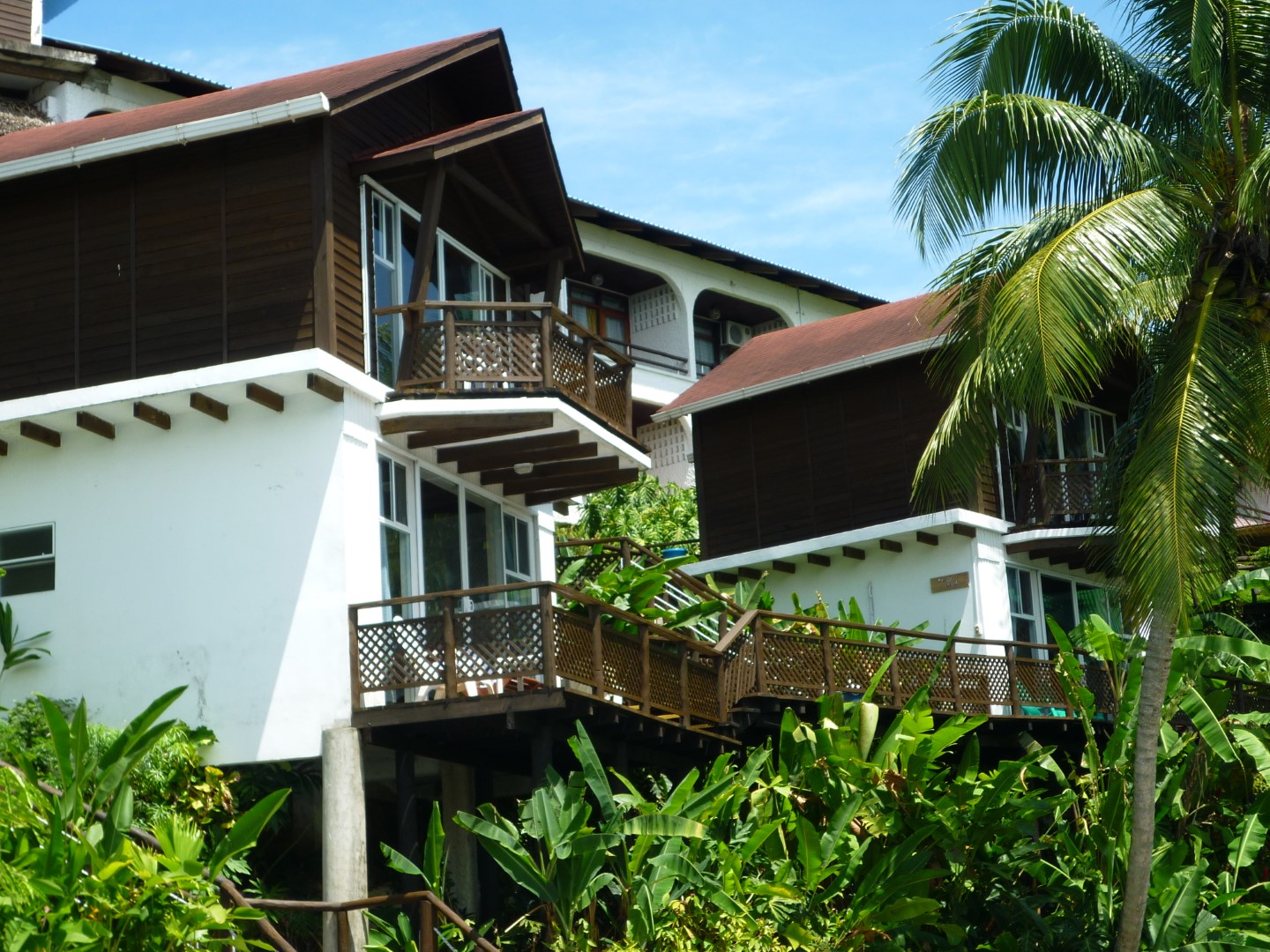 Bungalows at Villa Caribe in Livingston, Guatemala