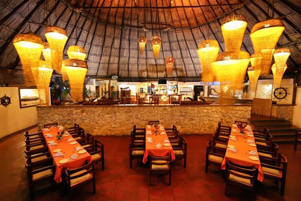 Restaurant at Villa Caribe in Livingston, Guatemala