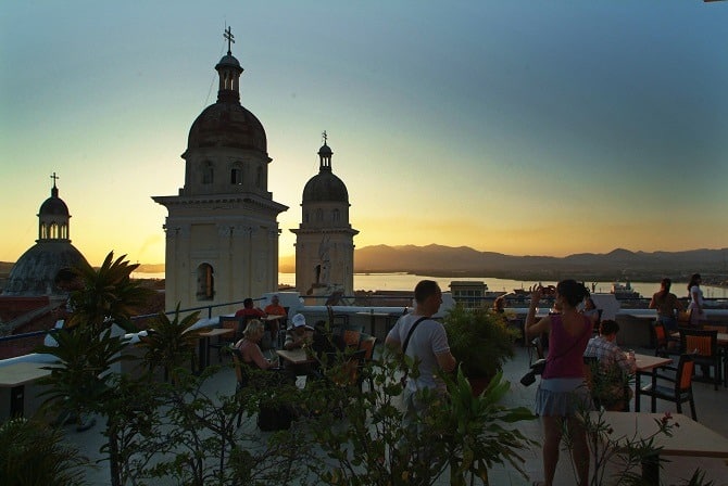 Rooftop view from the Hotel Casa Granda in Santiago de Cuba