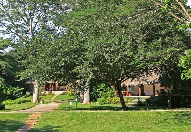 The gardens at Hotel Mayaland Chichen Itza