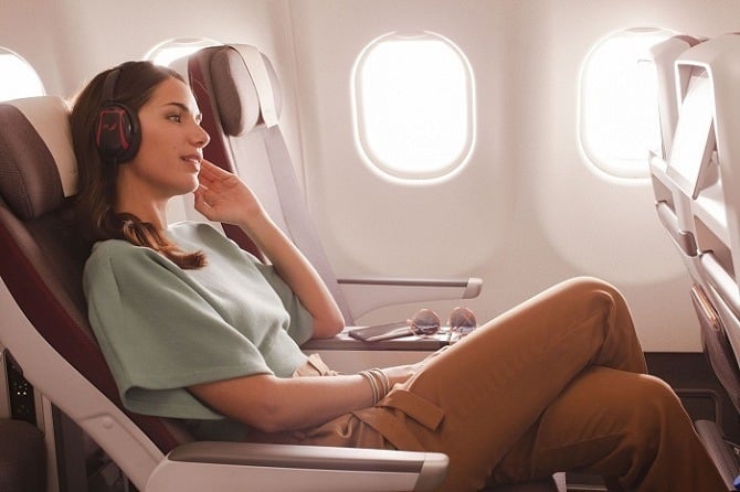 Iberia Premium Economy passenger