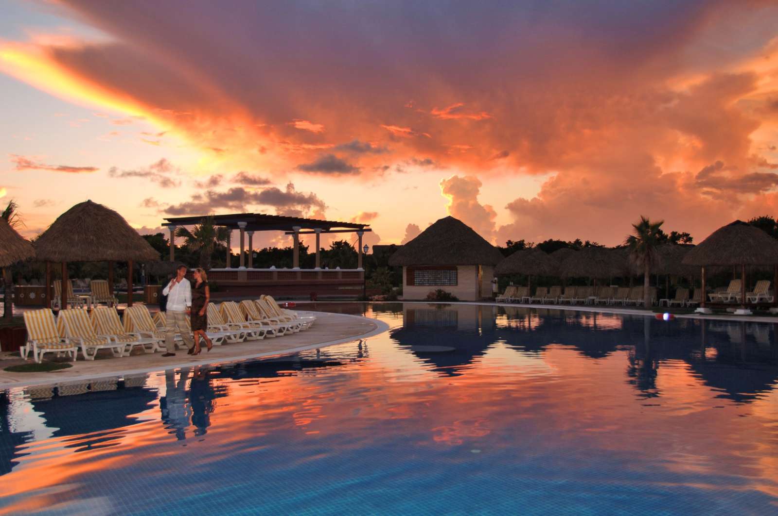 Iberostar Varadero pool at sunset