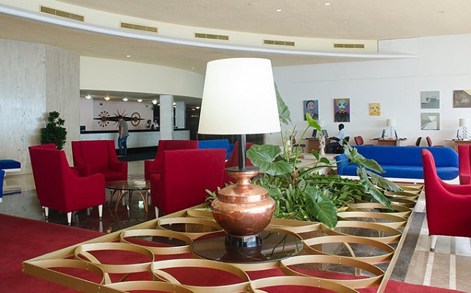 Lobby at the Iberostar Havana Riviera hotel