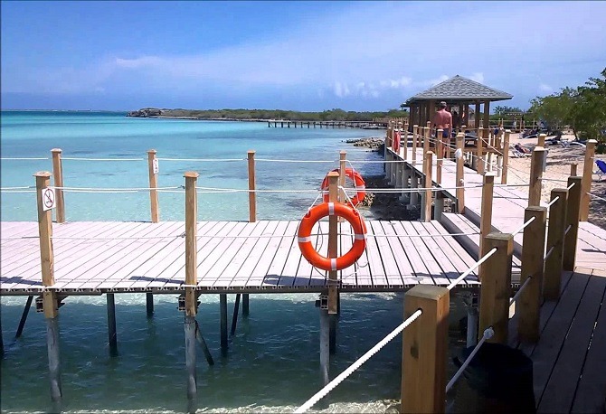 The beach walkway at Iberostar Playa Pilar on Cayo Guillermo