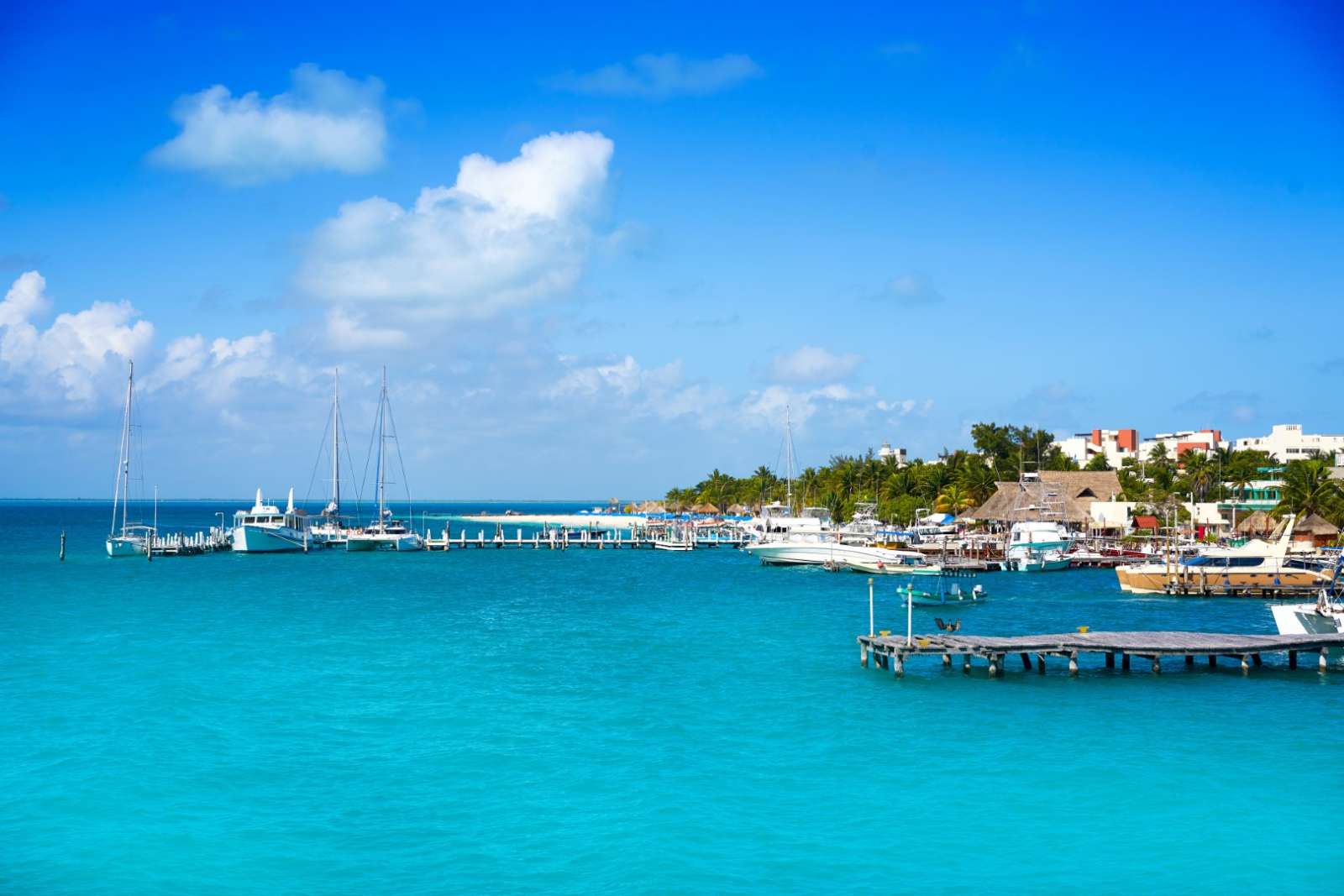 Harbour entrance at Isla Mujeres Mexico